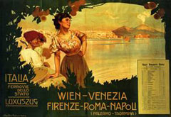 Plakat für die Italienischen Staatsbahnen, um 1910