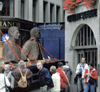 Reinhard Matz oder Irena Wunsch: Lenin in Zürich (Ausschnitt), 2004 