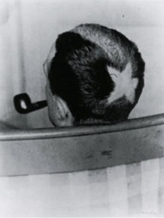 Man Ray: „Tonsur“ (Marcel Duchamp), 1919